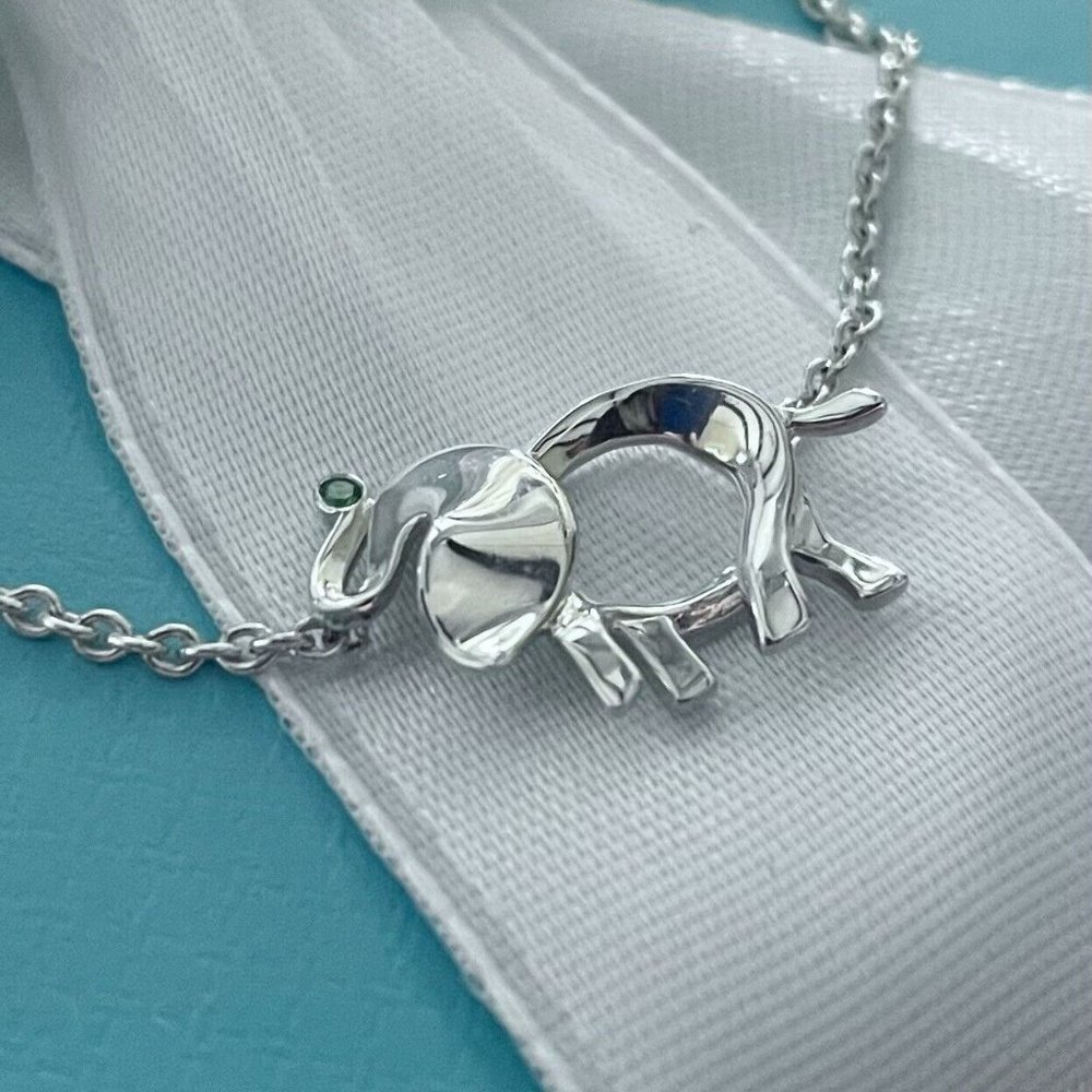 RARE, NEW! Tiffany & Co. Sterling Silver Call of the Wild Elephant Bracelet